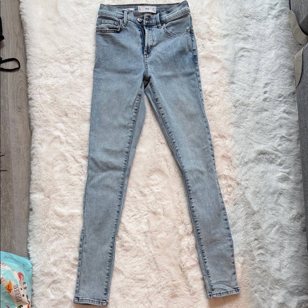 Mango Women's Light Blue Skinny Jeans